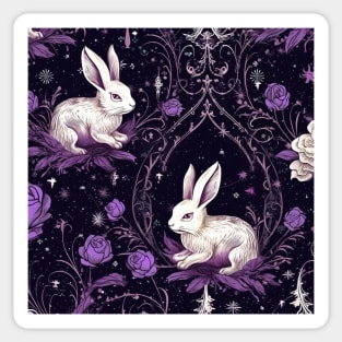 White Rabbit Pattern Sticker